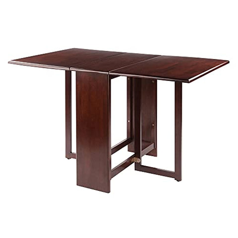 Winsome Clara Double Drop Leaf Dining Table, for Dining Room, 30", Walnut