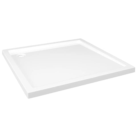 vidaXL Shower Base Tray, Bathroom Tray, Low Threshold Shower Pan, Slip-resistant, Easy to Clean & Assemble, Reinforced ABS, 35,4"x35,4"x1,6", White