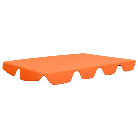 vidaXL Replacement Canopy, Outdoor Swing Cover Replacement, Water-Repellent Canopy for Swing, Outdoor Sunshade for Patio Garden Balcony, Orange