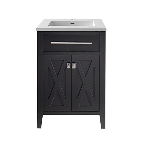 Wimbledon, 24, ESPRSSO Cabinet Matte White Stone Surface COUNTERTOP