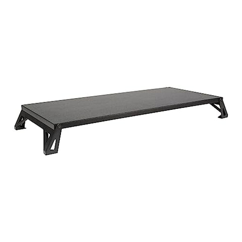 Lo Riser Monitor Stand For 32 inch Monitors 24 inch X 11 inch X 2 inch To 3 inch Black Supports 30 Lb