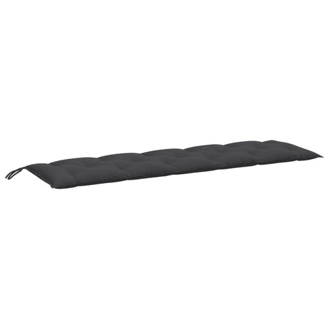 vidaXL Garden Bench Cushion Melange Anthracite 70.9"x19.7"x2.8" Non-Slip Polyester Seat Pad for Indoor/Outdoor Patio Garden Furniture