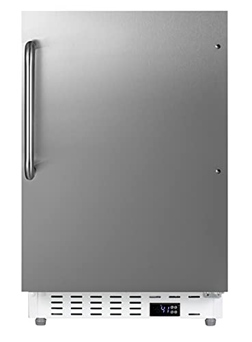 Summit 21" Refrigerator, Built-In Undercounter Fridge, 3.53 cu.ft. Capacity, ADA Compliant, Stainless Steel- ALR46WCSS
