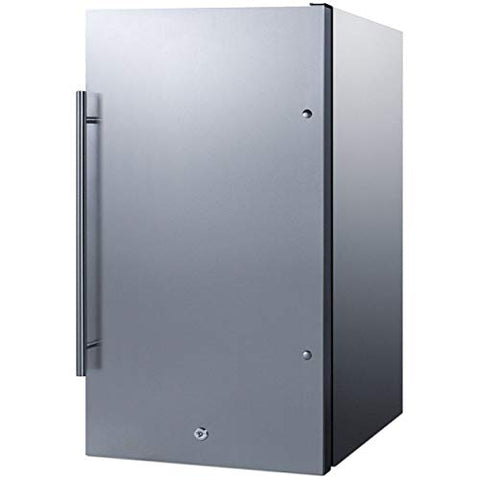 19 in. 3.1 CU. FT. MINI Refrigerator Without Freezer in Stainless Steel