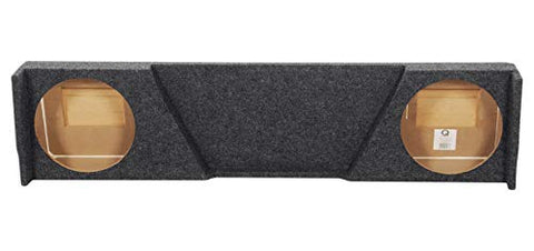 Rockville REC30 Dual 12" Subwoofer Box Enclosure, Downfire Design, High-Grade MDF, Charcoal Carpet, Custom-Fit, Durable Build, for 07-13 GMC/Chevy Xcab High-Trans