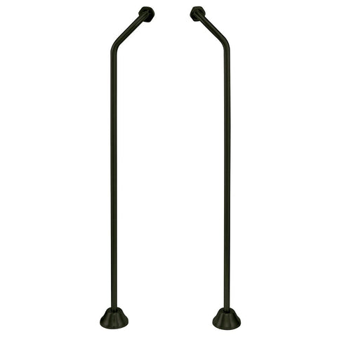 Kingston Brass CC470 Vintage Double Offset Bath Supply, Matte Black