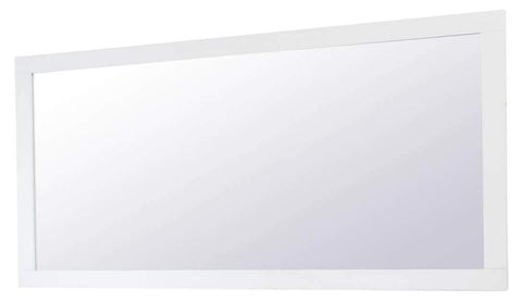Elegant Decor Aqua 36" x 72" Wood Frame Bathroom Mirror in White