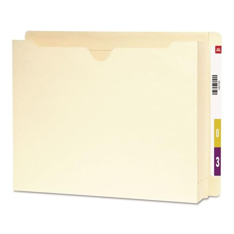 Smead End Tab Expanding File Jacket, Reinforced Straight-Cut Tab, 2" Expansion, Letter Size, Manila, Paper, 25 per Box (76910)