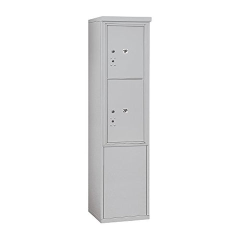 Salsbury Industries 3911S-2PAFU Free Horizontal 4C Stand Alone Parcel Locker Mailbox, Aluminum
