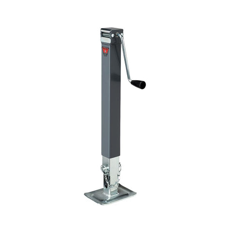 Fulton Bulldog 190754 Square Trailer Jack, No Mount, 8,000 lbs. Support Capacity, Sidewind, Weld-On, 15 Inch Travel