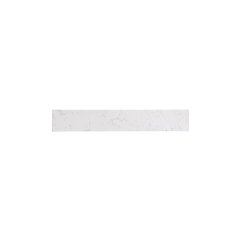 ELEGANT Decor Napoli 24" Traditional Quartz Backsplash in Calacatta White