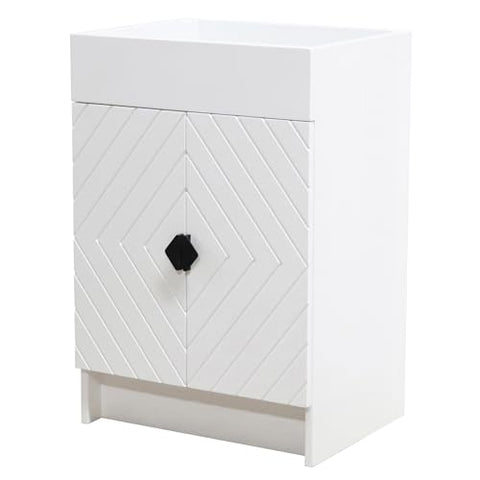 Bellaterra Home F23C-BL-CAB Vanity Cabinet, 23 in, White
