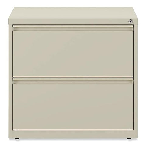 Lateral File 2 Legal/Letter-Size File Drawers Putty 30 inch x 18.63 inch x 28 inch