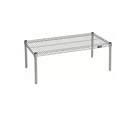 Quantum Storage Systems 183614PC Shelf Platform Rack, Chrome Finish, 18" W x 36" L x 14" H