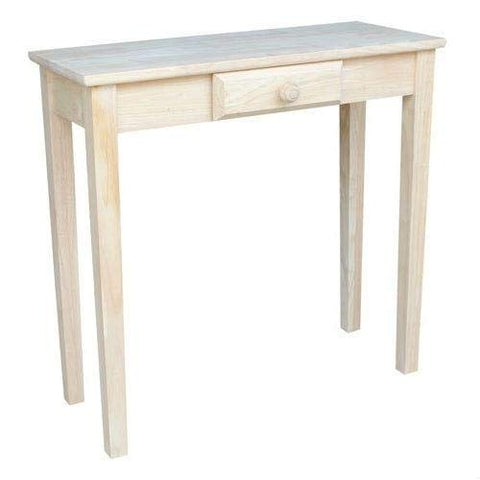 FastFurnishings Unfinished Wood Writing Desk Laptop Tablet Sofa Table Entryway Bedroom