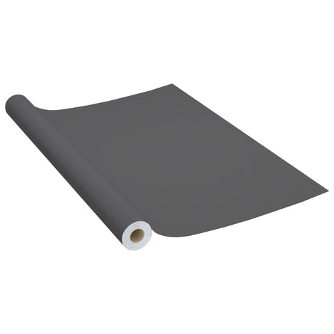 vidaXL Self-Adhesive Furniture Film Grey 500 x 90 cm PVC