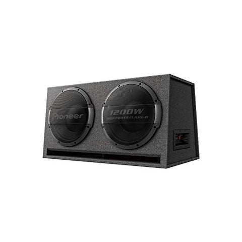 Pioneer TS-WX1220AH Dual 12", 1200 W Max Power, Boundary Loaded Bass-Reflex Slot Port Design - Active Pre-Loaded Enclosure Subwoofer