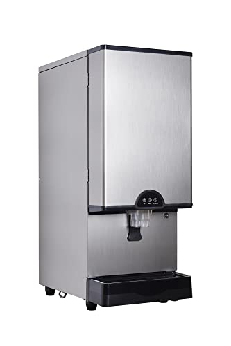 Accucold Commercial Ice & Water Dispenser, Countertop, 378 lbs. Nugget Ice Production Per Day, 30 lbs. of Storage- AIWD450