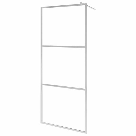 vidaXL Shower Enclosure, Walk-in Shower Wall Screen with Whole Frosted ESG Glass, Glass Shower Wall Panel for Walk-in Bathroom, 31.5"x76.8"