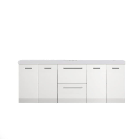 Alya Bath Ripley Bathroom Vanity, 60", White
