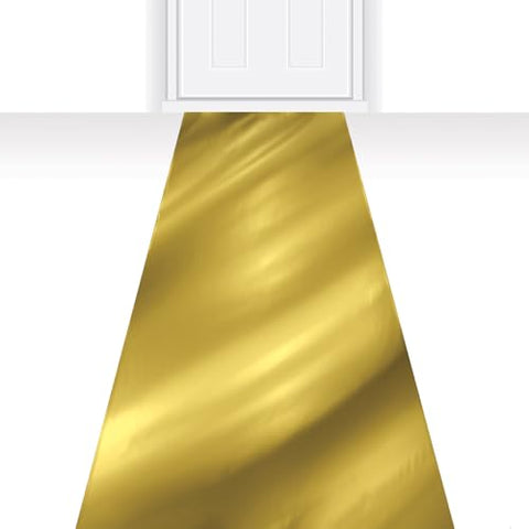 Beistle Aisle Metallic Runner Floor Decoration - 50' - Gold