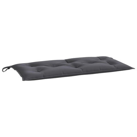 vidaXL Anthracite Garden Bench Cushion - Outdoor Oxford Fabric Seat Cushion with Hollow Fiber Filling - 39.4"x19.7"x2.8" Bench Accessory