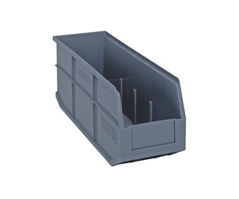 Quantum Storage SSB461 Stackable Shelf Bins Part Organizer - 18" x 6" x 7" - 6 Pack