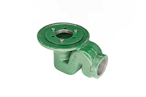 Infinity Drains CDIS 22 - Clamp Down Drain Cast Iron, Integral Trap 2” Throat, 2” Threaded Side Outlet