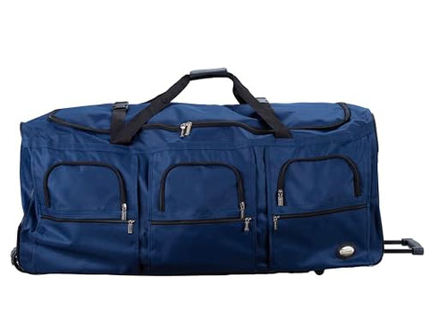 Rockland Rolling Duffel Bag, Navy, 40-Inch