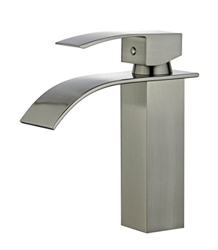 Bellaterra Home 10167P4-BN Santiago Single Handle Bathroom Vanity Faucet in Brushed Nickel