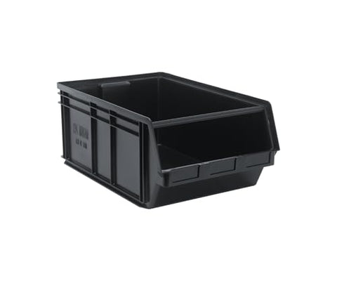 Quantum Storage Systems QMS743BR Magnum Recycled Plastic Heavy Duty Part Organizer Black Bins 29" L x 19" W x 12" H