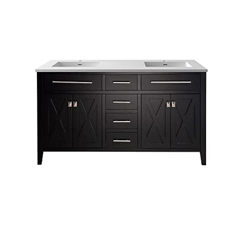 Wimbledon, 60, ESPRSSO Cabinet Matte White Stone Surface COUNTERTOP