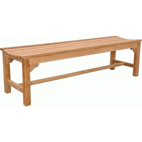 Anderson Teak BH-067B - No Cushion Hampton 3-Seater Backless Bench