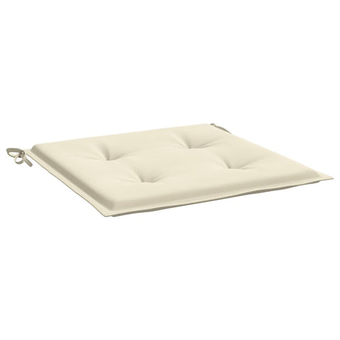 vidaXL Garden Chair Cushions 2 Pcs Cream 20X20 in Oxford Fabric Non Slip Water Resistant Patio Seat Pads for Outdoor Furniture Decoration Cushion Sofa Pad Pillow Indoor Set