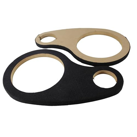 Audiopipe RING8CTW Pipemans Carpeted [1] 8 Wood Ring With [1] 2-7/8 Tweeter Opening Sold In Pairs