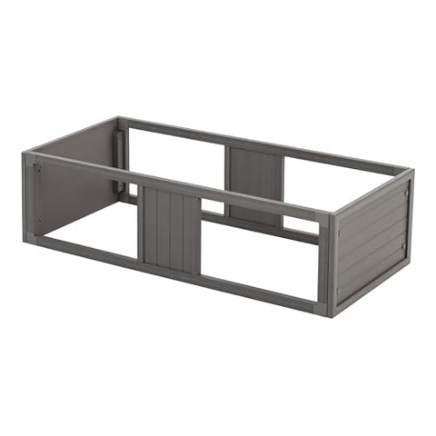 New Age Pet ECOFLEX Mojave Reptile Stacker, Large, Durable Wood Plastic Composite, Moisture-Resistant, Odor-Control, Accommodates Lighting, Easy Assembly & Cleaning, 10-Year Warranty - Gray