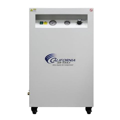 California Air Tools 20040SPCAD 4.0 HP Ultra Quiet and Oil-Free Air Compressor, 20 Gallon Tank, 65 dB Noise Level, in Sound Proof Cabinet with Auto Drain Valve, 220V / 60Hz