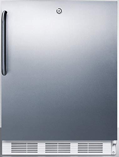 VT65MLCSS 24" Medically Approved Upright Freezer with 3.5 cu. ft. Capacity Fully Finished Cabinet Factory Installed Lock Three Removable Storage Drawers and -25C Operation in Stainless Steel