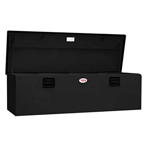 RKI M60-1NMB Single Lid Steel Chest Tool Box for 8 ft. Beds, Black