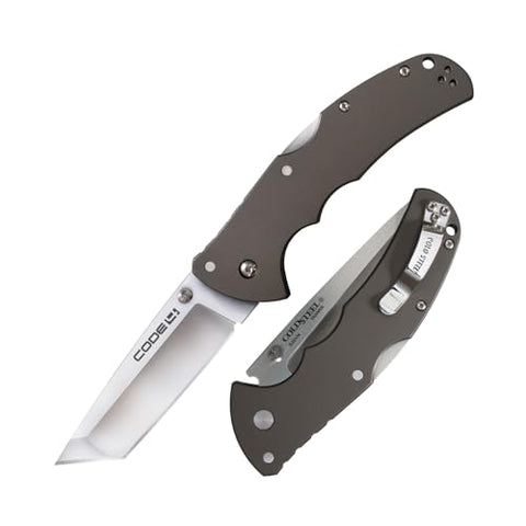 Cold Steel AD-10 and AD-15 Tactical Folding Knife with Lock and Pocket Clip - Premium S35VN Steel Blade, AD-15 Black , 3 1/2"