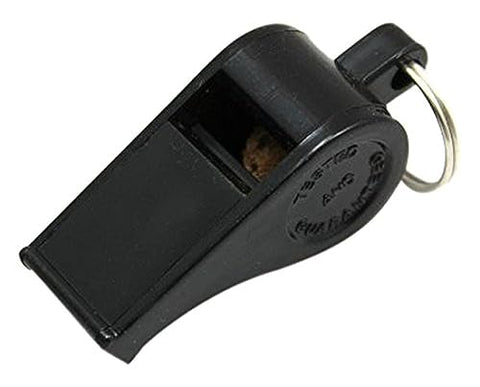 MARTIN SPORTS Plastic Whistle, Sold in Dozens, Small, Black