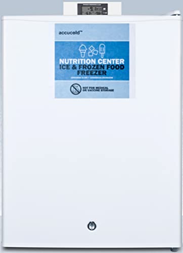 Accucold FS30L7PLUS2 19-Inch Wide Compact All-Freezer - White; Commercially Approved; NIST Calibrated Thermometer; Factory Installed Lock; RHD (Right Door Swing); CARB Compliant