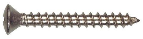 The Hillman Group 823626 Stainless Steel Oval Head Phillips Sheet Metal Screw, 6-Inch x 1-Inch, 100-Pack