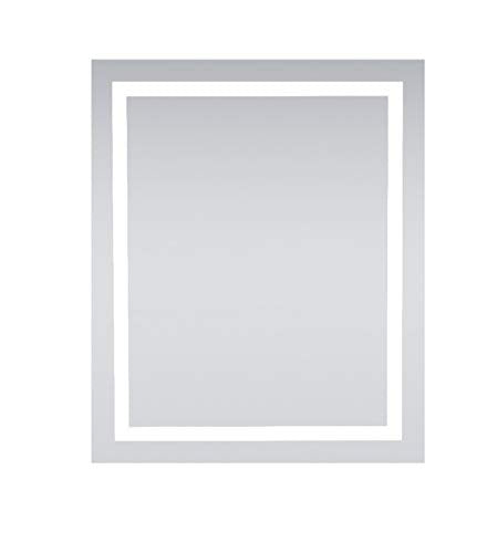 Elegant Decor Nova 36" x 30" Hardwired LED Bathroom Mirror in Silver