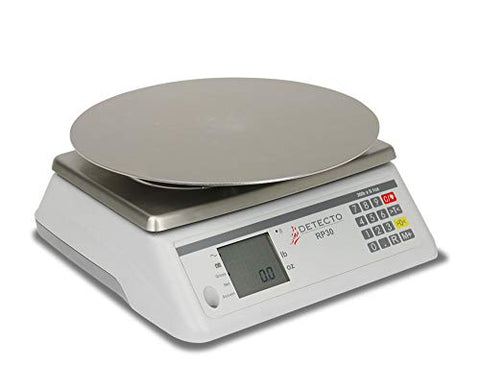 Detecto RP30R Round Digital Ingredient Scale-30 lb/15 kg