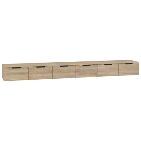 vidaXL Wall Cabinet Set of 2 Sonoma Oak Engineered Wood