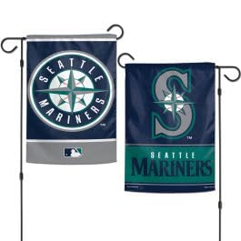 MLB Seattle Mariners 12x18 Garden Style 2 Sided Flag, One Size, Team Color