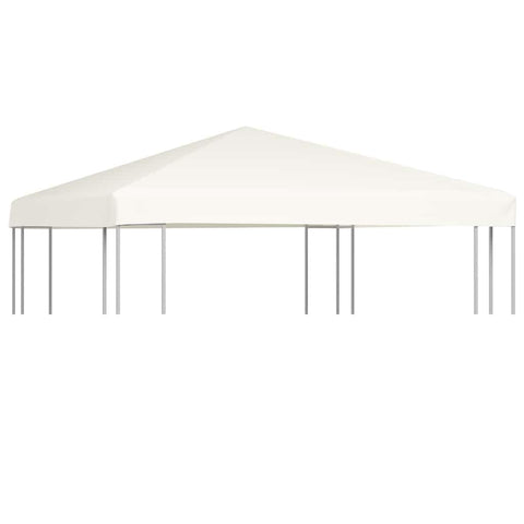 vidaXL Gazebo Top Cover Cream White 1 oz/ft² - PVC-Coated Polyester Sunshade - Weather-Resistant, Easy to Install - Size 9.8'x9.8