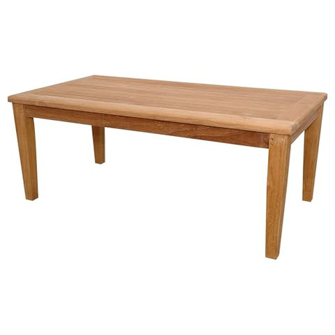 Oakestry Brianna Rectangular Coffee Table Stylish Rustic Design, Durable Wood Construction, Spacious Surface for Living Room, Perfect for Drinks, Decor & Everyday Use