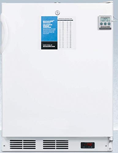Summit Appliance VT65MLPLUS2ADA ADA Compliant 24" Wide All-Freezer for Freestanding Use with NIST Calibrated Thermometer, Manual Defrost, Pull-Out Drawers, Front Lock and -25ºC Capability